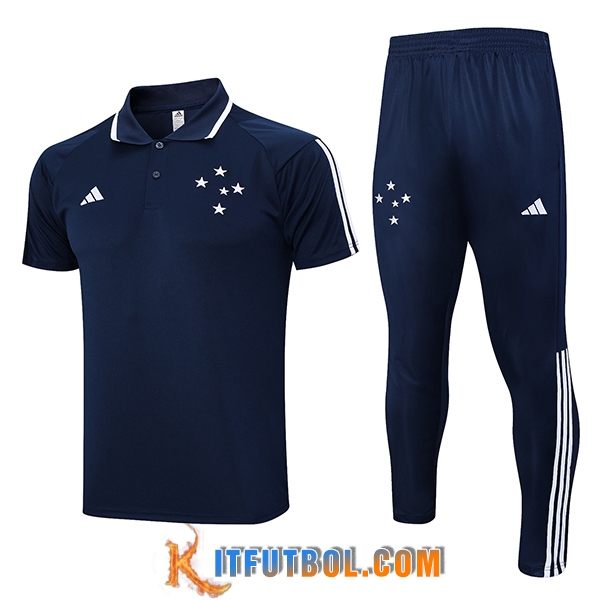 Camiseta Polo Cruzeiro Azul marino 2023/2024