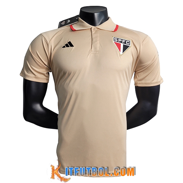 Camiseta Polo Sao Paulo FC Marrón 2023/2024