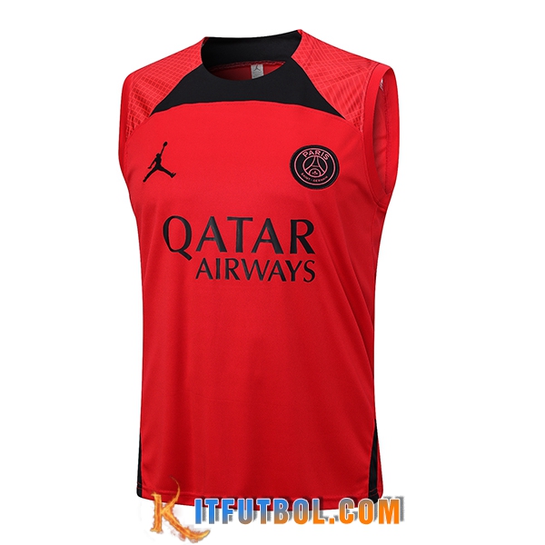 Chalecos De Futbol Jordan PSG Rojo 2023/2024