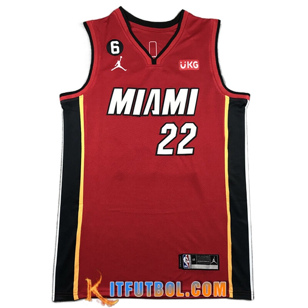 Camisetas Miami Heat (BUTLER #22) 2023/24 Rojo -02