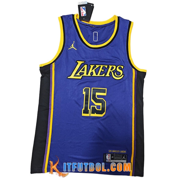 Camisetas Los Angeles Lakers (REAVES#15) 2023/24 Azul marino