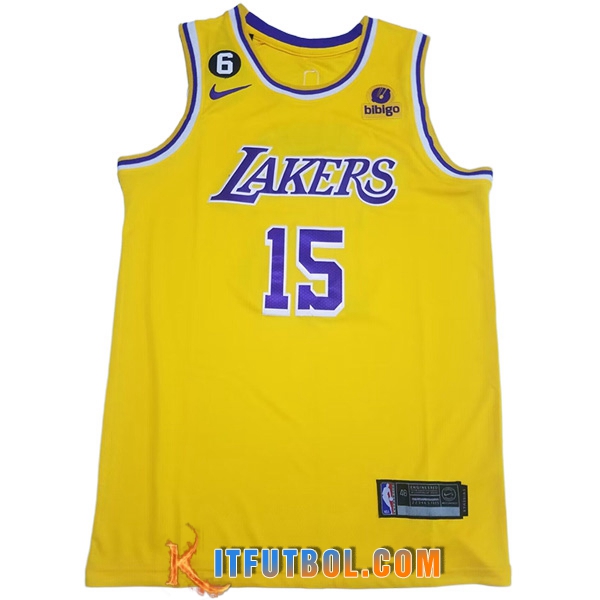 Camisetas Los Angeles Lakers (REAVES #15) 2023/24 Amarillo