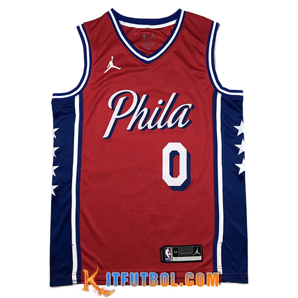 Camisetas Philadelphia 76ers (MAXEY #0) 2023/24 Rojo