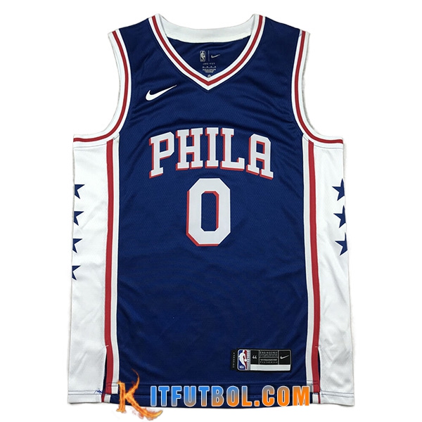 Camisetas Philadelphia 76ers (MAXEY #0) 2023/24 Azul