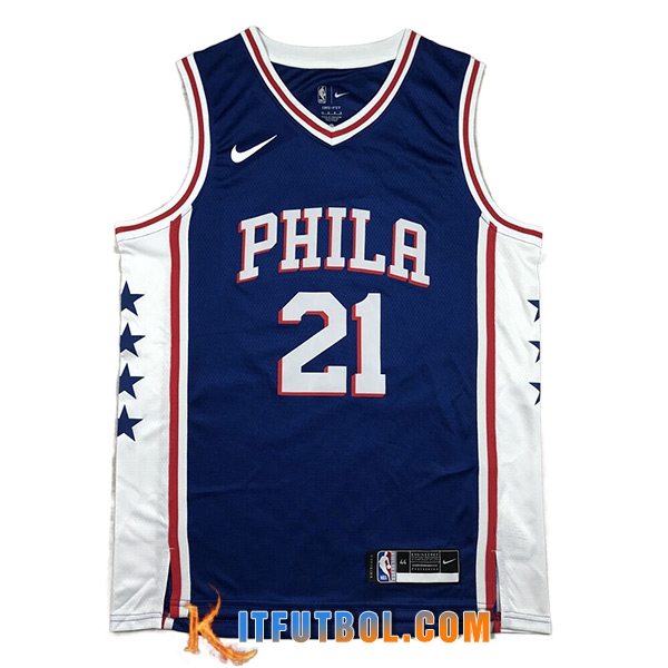 Camisetas Philadelphia 76ers (EMBIID #3) 2023/24 Azul