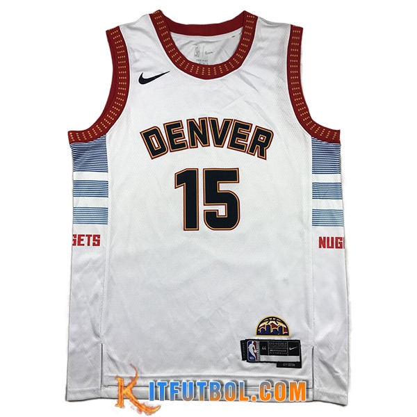 Camisetas Denver Nuggets (JOKIC #15) 2023/24 Blanco