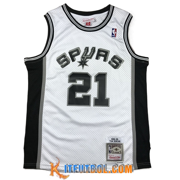 Camisetas San Antonio Spurs (DUNCAN #21) 2023/24 Blanco
