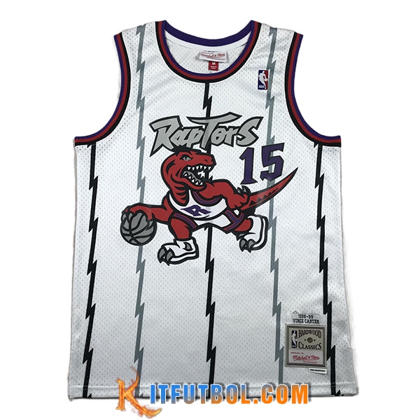 Camisetas Toronto Raptors (CARTER #15) 2023/24 Blanco