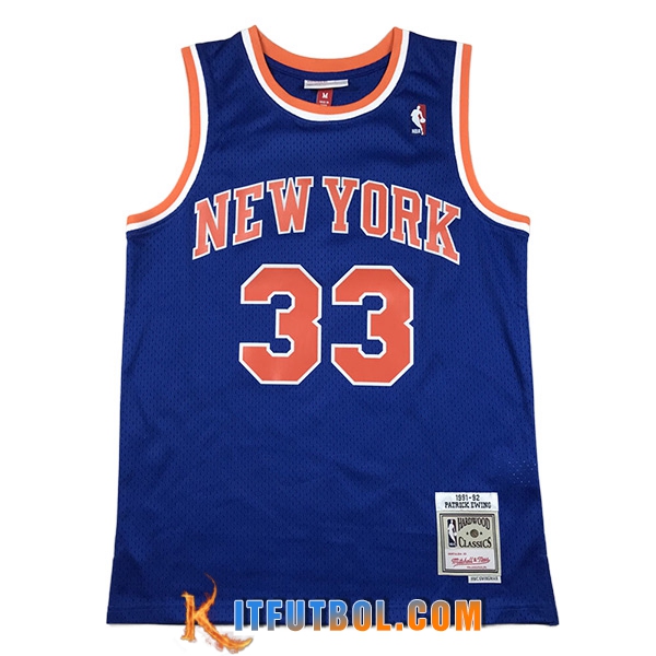 Camisetas New York Knicks (EWING #33) 2023/24 Azul