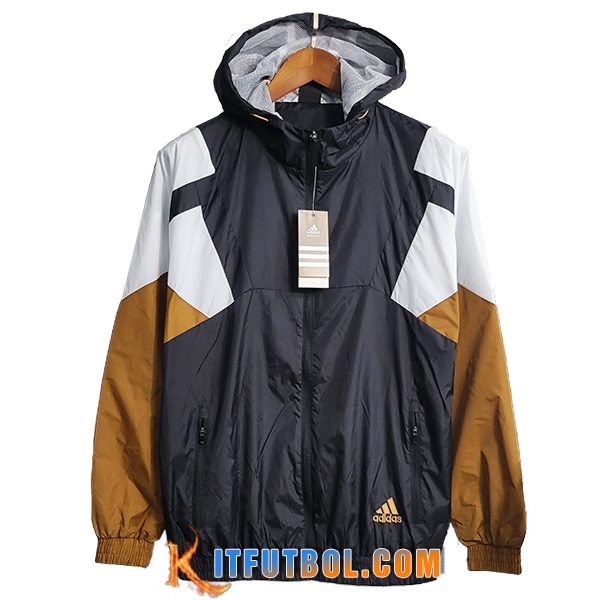Rompevientos Adidas Negro/Marrón 2023/2024