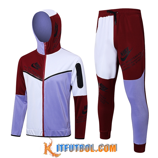 Chaqueta Con Capucha Chandal Rompevientos Chaqueta Nike Violeta 2023/2024
