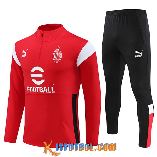 Chandal Equipos De Futbol AC Milan Rojo 2023/2024