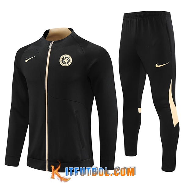 Chandal Equipos De Futbol - Chaqueta FC Chelsea Negro 2023/2024