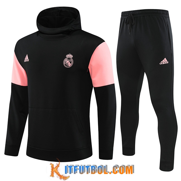 Chaqueta Con Capucha Chandal Real Madrid Negro 2023/2024 -02