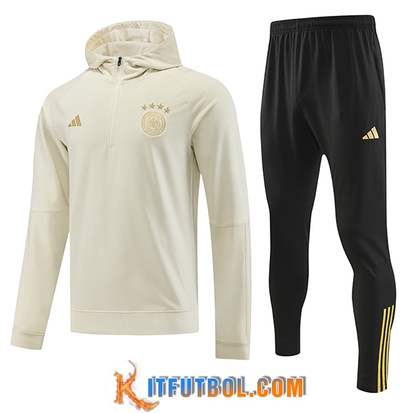 Chaqueta Con Capucha Chandal Alemania Blanco 2023/2024