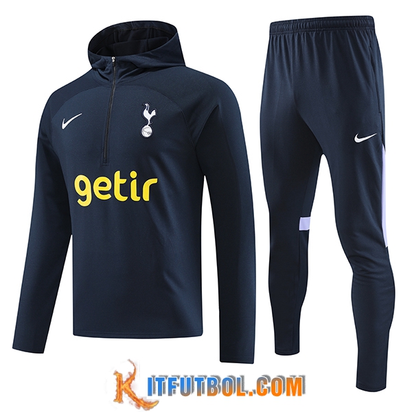 Chaqueta Con Capucha Chandal Tottenham Hotspurs Azul marino 2023/2024