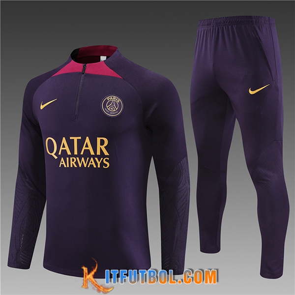 Chandal Equipos De Futbol PSG Ninos Violeta 2023/2024 -02