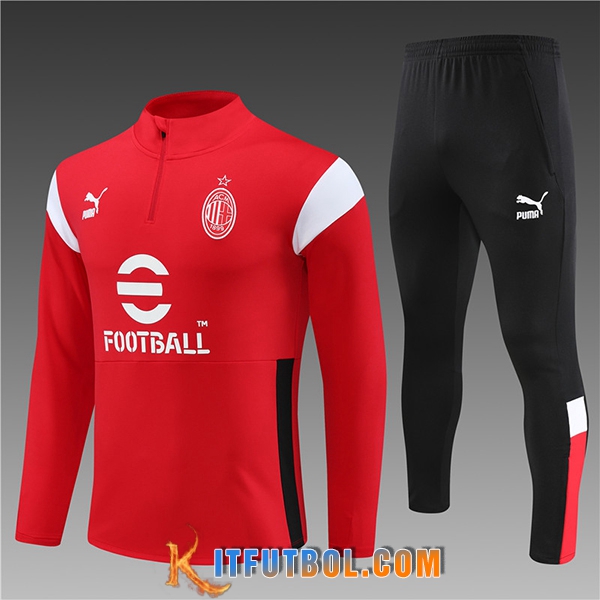 Chandal Equipos De Futbol AC Milan Ninos Rojo 2023/2024