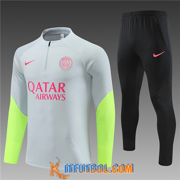 Chandal Equipos De Futbol PSG Ninos Gris Claro 2023/2024