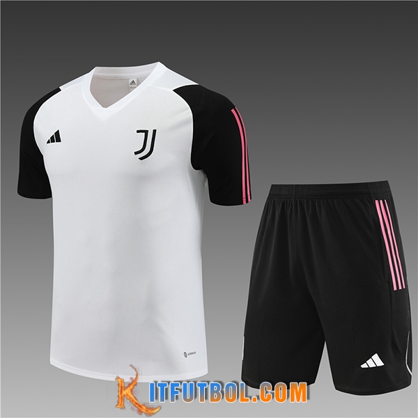 Camiseta Entrenamiento + Cortos Juventus Ninos Blanco 2023/2024