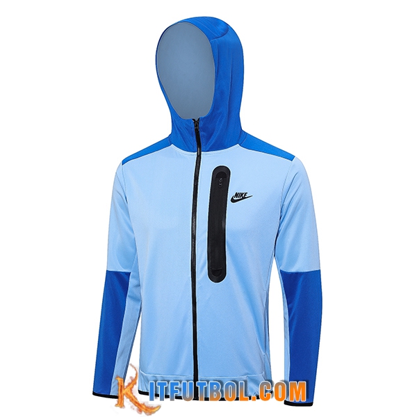 Chaqueta Con Capucha Nike Azul Claro 2023/2024