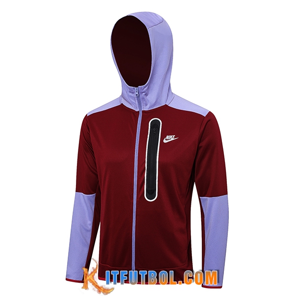Chaqueta Con Capucha Nike Rojo/Violeta 2023/2024