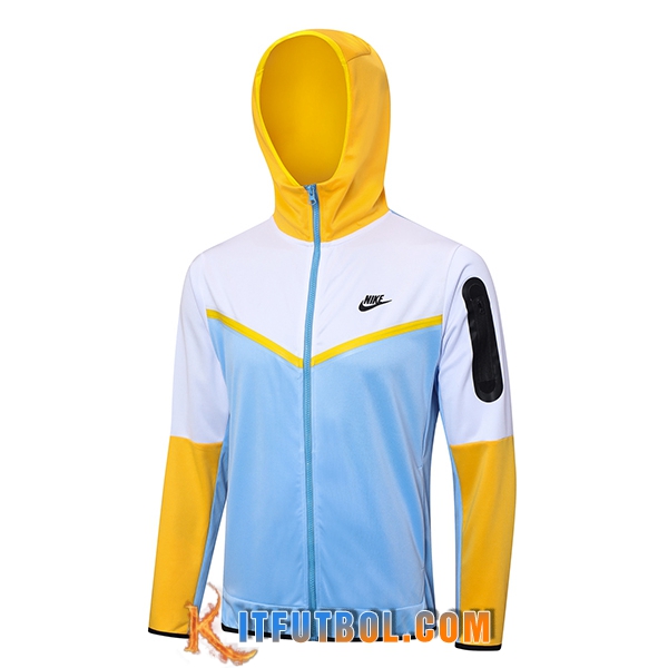 Chaqueta Con Capucha Nike Azul/Blanco/Amarillo 2023/2024
