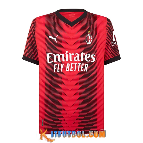 Nueva Camisetas De Futbol AC Milan Primera 2023/2024