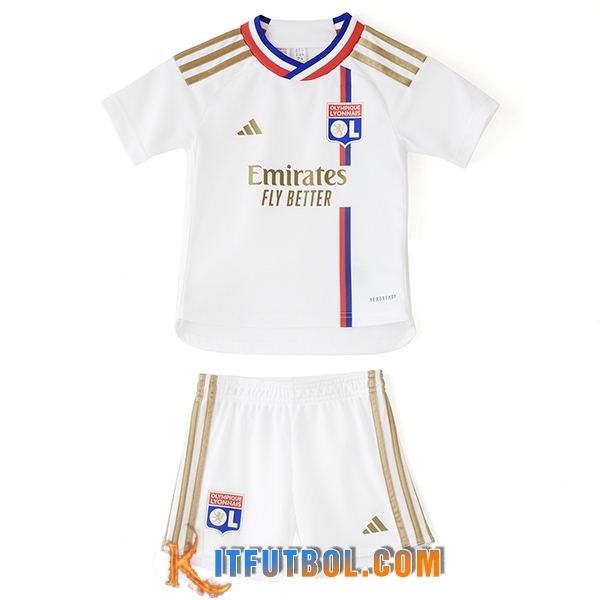 Nueva Camisetas De Futbol Lyon Ninos Primera 2023/2024
