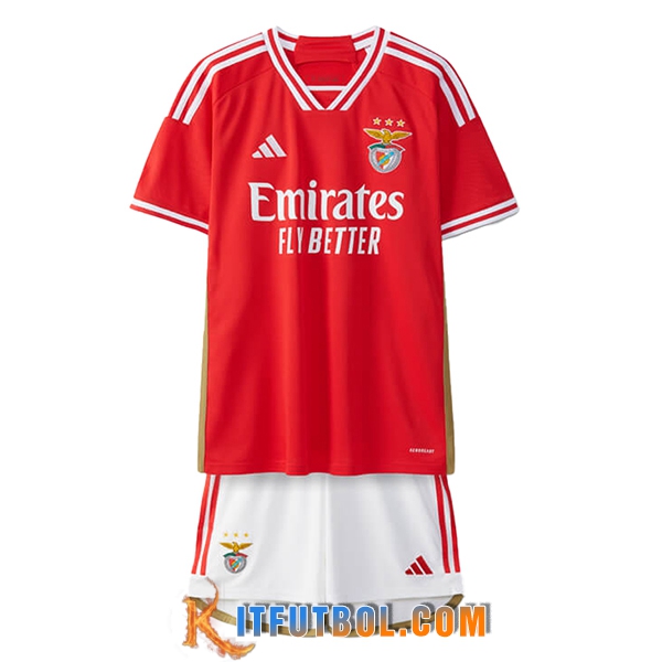 Camisetas De Futbol S.L.Benfica Ninos Primera 2023/2024