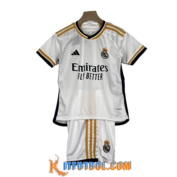 Camisetas De Futbol Real Madrid Ninos Primera 2023/2024