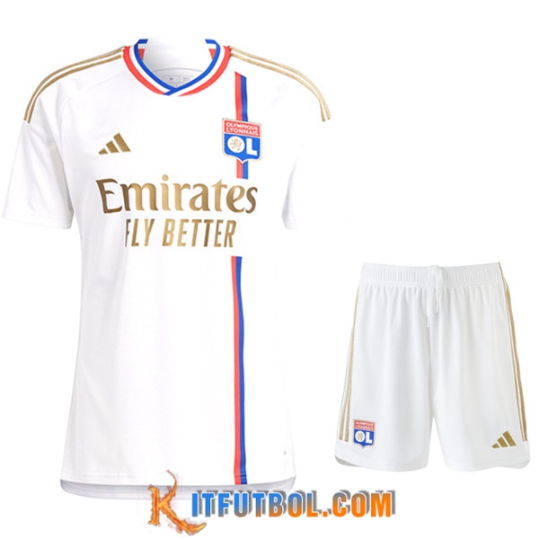 Camisetas Futbol Lyon Primera + Cortos 2023/2024