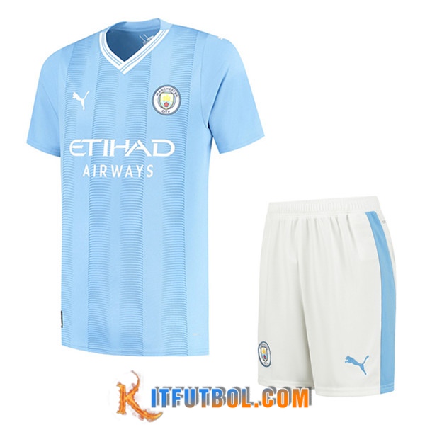 Camisetas Futbol Manchester City Primera + Cortos 2023/2024