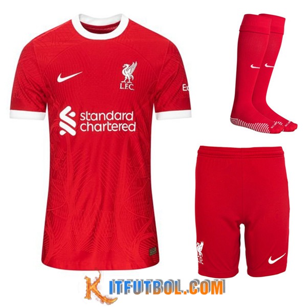 Camisetas Futbol FC Liverpool Primera (Cortos + Calcetines) 2023/2024