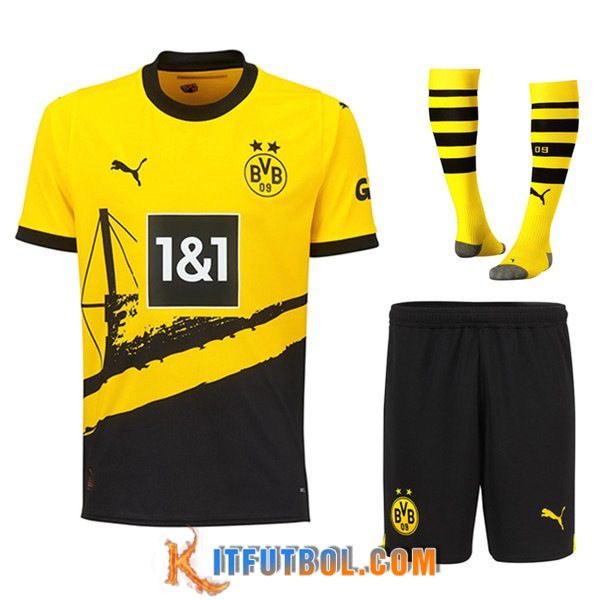 Camisetas Futbol Dortmund Primera (Cortos + Calcetines) 2023/2024
