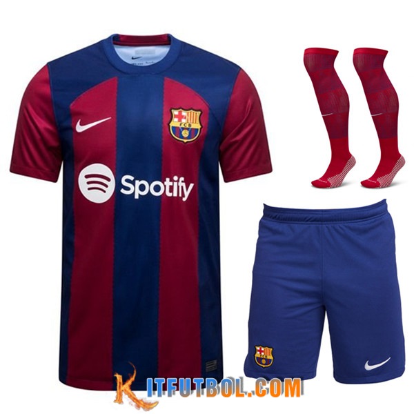 Camisetas Futbol FC Barcelona Primera (Cortos + Calcetines) 2023/2024