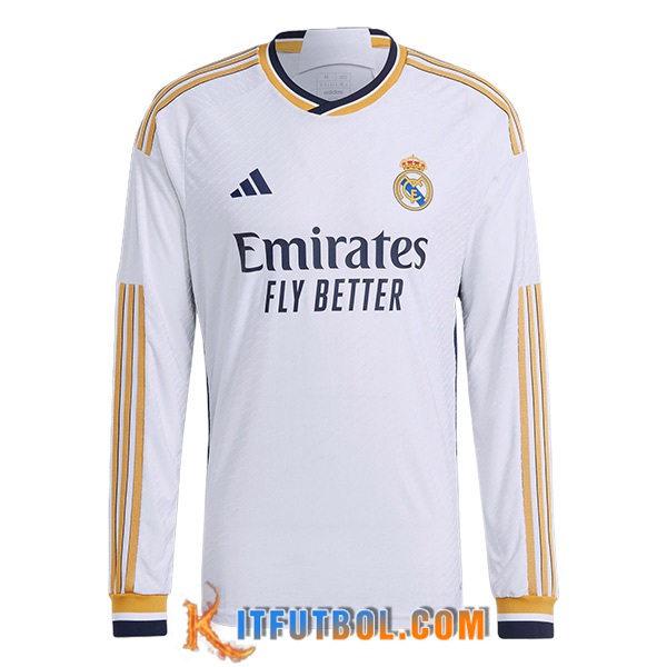Nueva Camisetas De Futbol Real Madrid Primera Manga Larga 2023/2024