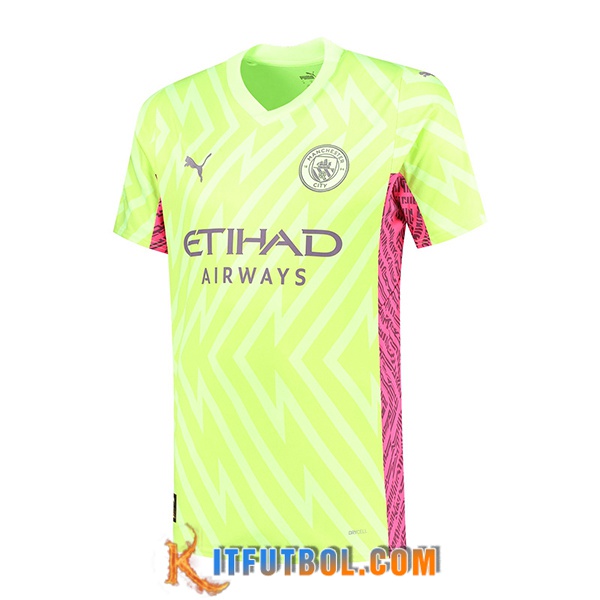 Camisetas De Futbol Manchester City Portero Shine Verde 2023/2024
