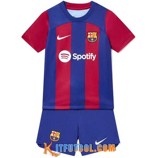 Nueva Camisetas De Futbol FC Barcelona Ninos Primera 2023/2024