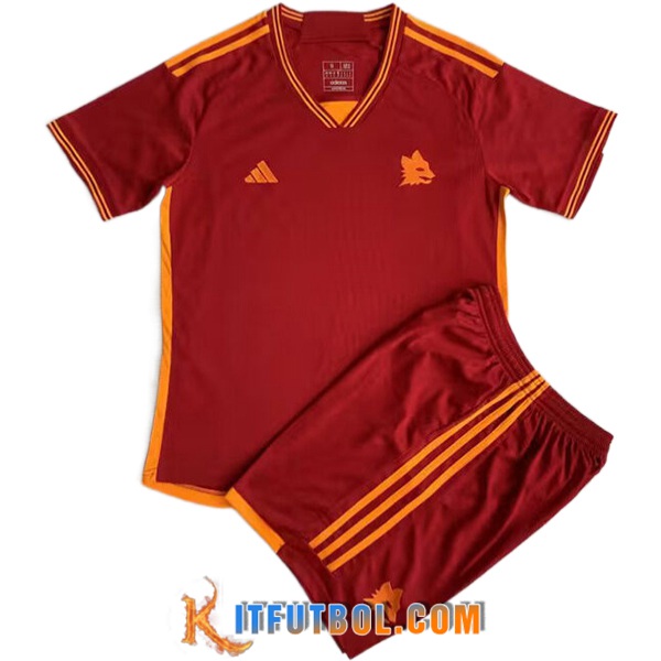 Camisetas De Futbol AS Roma Ninos Primera 2023/2024