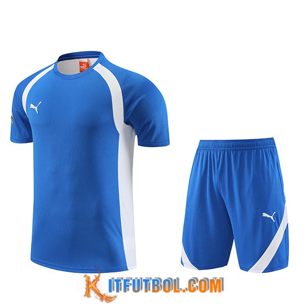 Camiseta Entrenamiento + Cortos Puma Azul 2023/2024