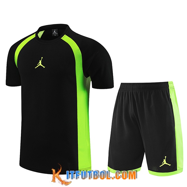 Camiseta Entrenamiento + Cortos Jordan Negro 2023/2024