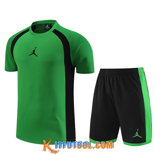 Camiseta Entrenamiento + Cortos Jordan Verde 2023/2024