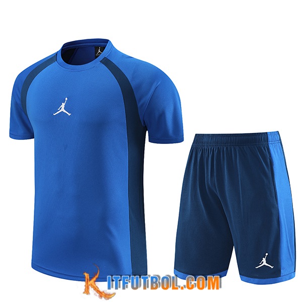 Camiseta Entrenamiento + Cortos Jordan Azul 2023/2024