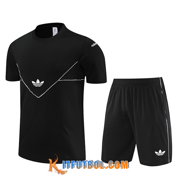 Camiseta Entrenamiento + Cortos Adidas Negro 2023/2024