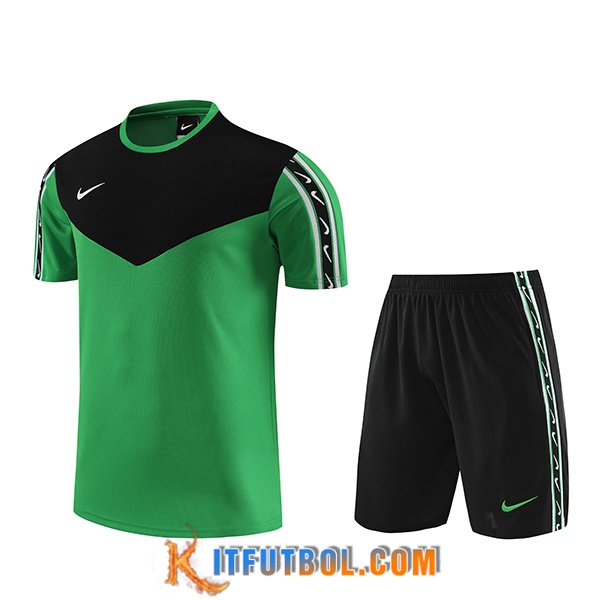 Camiseta Entrenamiento + Cortos Nike Verde 2023/2024