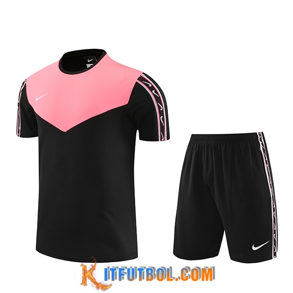 Camiseta Entrenamiento + Cortos Nike Negro/Rosa 2023/2024