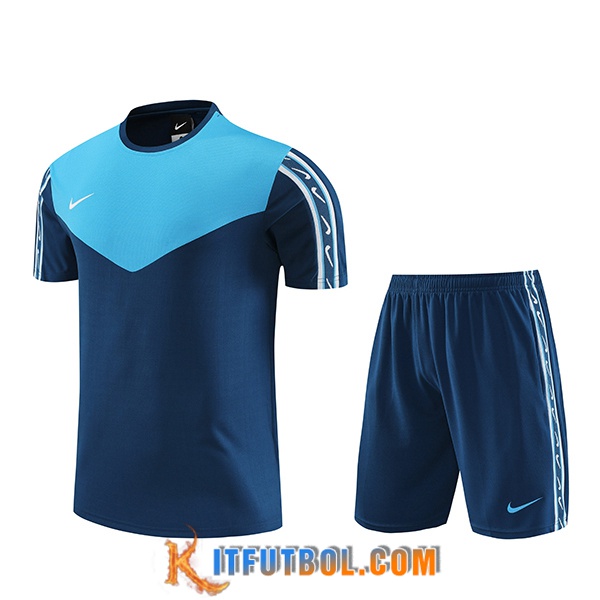 Camiseta Entrenamiento + Cortos Nike Azul 2023/2024