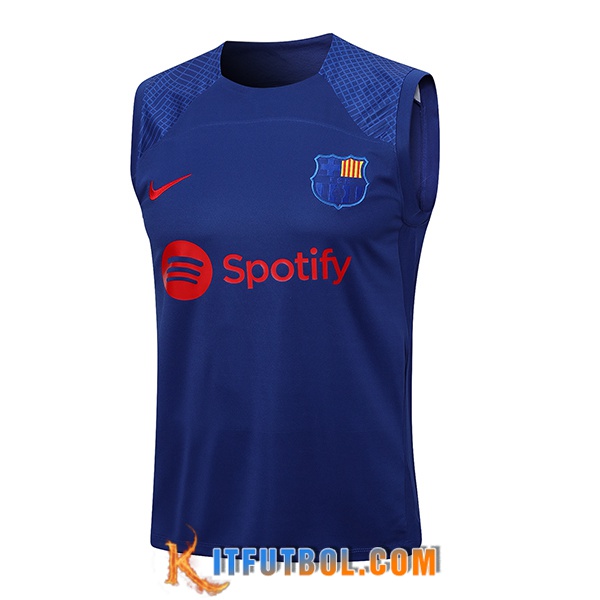 Chalecos De Futbol FC Barcellona Azul 2023/2024 -02