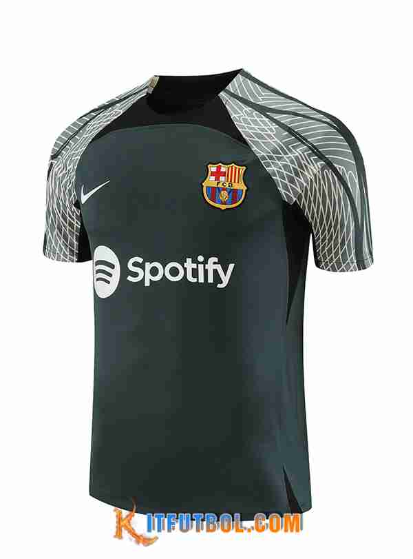 Camiseta Entrenamiento FC Barcellona Verde 2023/2024 -03